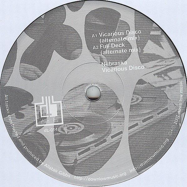 12inch Record NEBRASKA - Vicarious Disco DL014 Down Low Music 2007 US Dance & Electronica Used