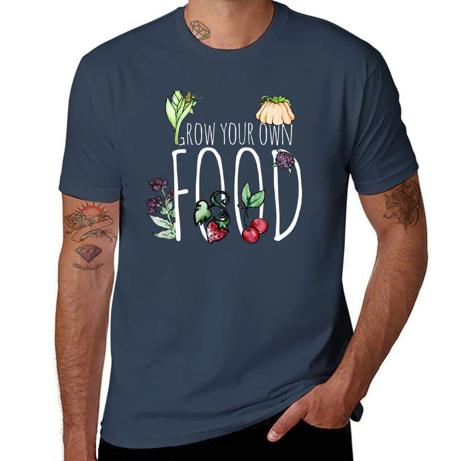Grow Your Own Food Urban Farming Tshirt Street Fashion Casual Tee Shirt S