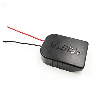 18V Battery Adapters  For Makita&Bosch Power Connector Adapter Dock Holder With 12 Awg Wires Connectors Power Black
