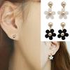 1 Pair Ear Studs All-match Accessories Flower Alloy Double Side Earring for Party
