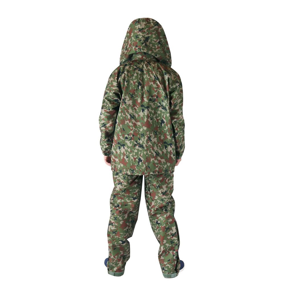 Promont Type 2 for the Japan Forces Military Rain Top and Bottom Made In SR501M Gore-Tex Raincoat, Large, Camouflage, Self-Defense (JSDF), Suit, Set,