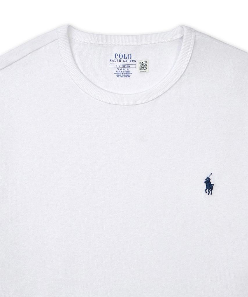 POLO RALPH LAUREN Koszulka z ciężkiej bawełny o klasycznym kroju - Biała