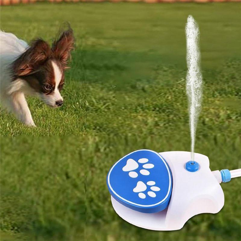 M-Modern-Dog Water Fountain Step On,Easy Activated Dog Water Fountain - Dog Water Drinking Sprinkler
