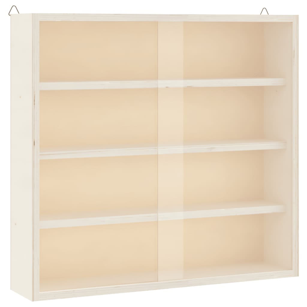 Holz-Vitrine mit Türen 40 x 8,5 x 37 cm
