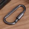 Langlebiger D-förmiger Metallhaken mit Schloss, Kletterhaken aus Aluminium-Zink-Zinklegierung, Karabiner, Schlüsselanhänger, Schlüsselschnalle