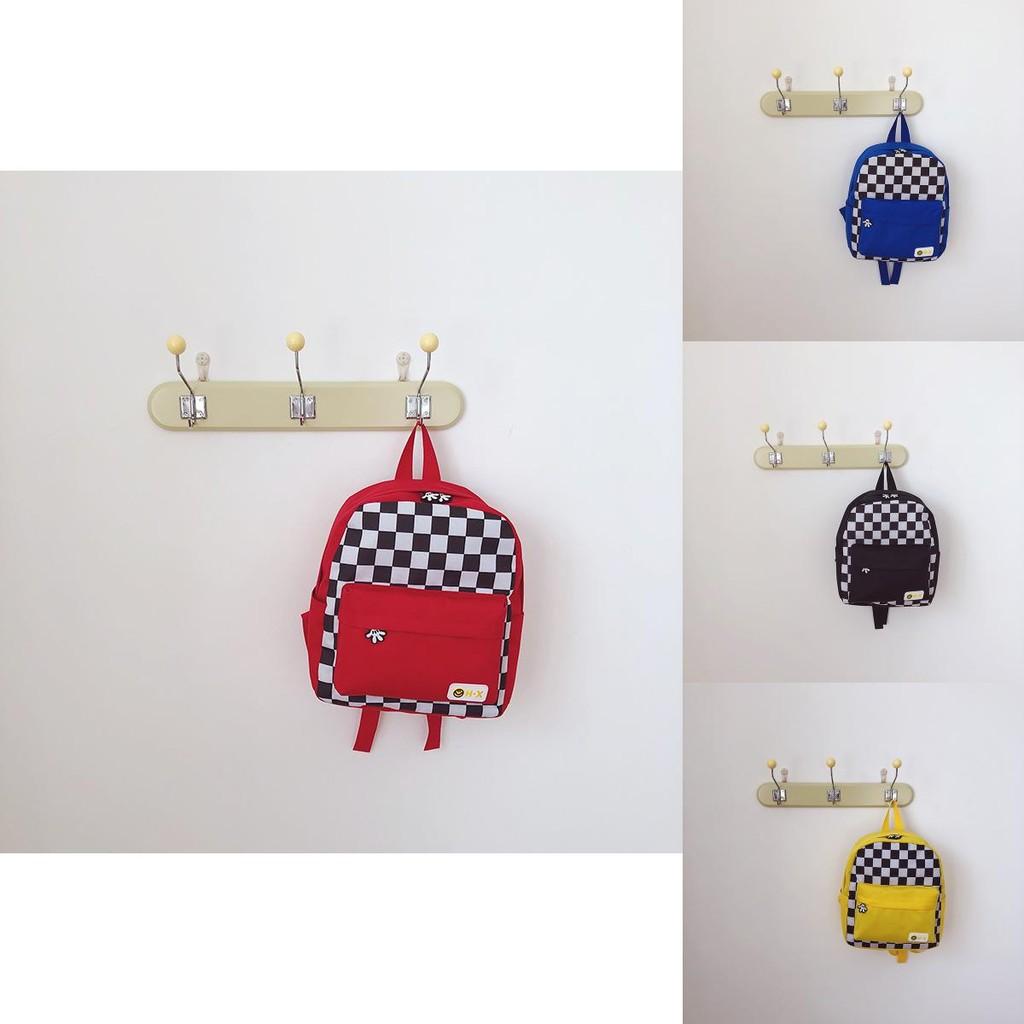Adorable 2022 Trendy Plaid Children's Backpack For Kindergarten Boys And Girls