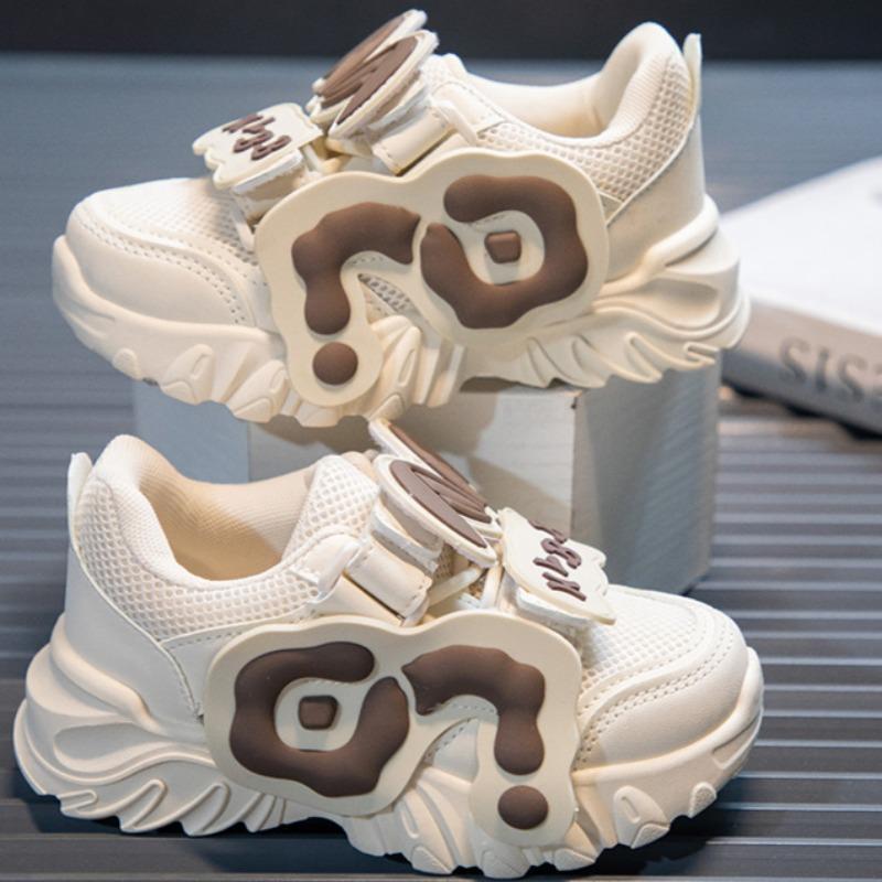 Kinder Netzschuhe Mädchen Sportschuhe Frühling und Herbst Neu Atmungsaktiv Mädchen Papa Schuhe Vielseitige Weichsohlige Laufschuhe