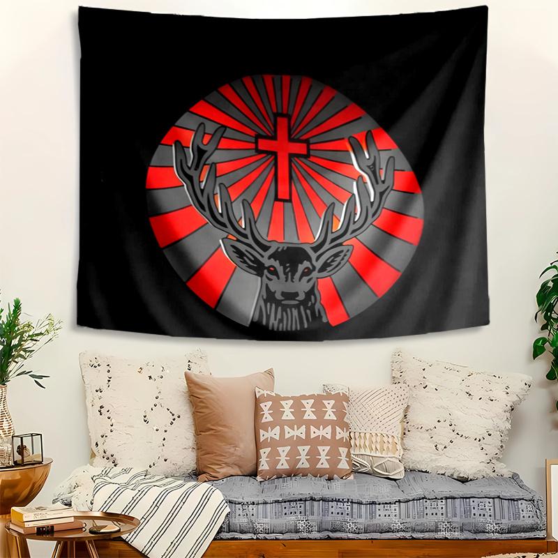 Jägermeister Tapestry Wall Hanging Room Background Cloth Home Decor Beach Mat Yoga Mat Sofa Bed Sheet