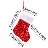 Red Green Plush Sequins Christmas Socks Cartoon Christmas Tree Ornaments  Xmas Decor Gift