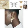 Luxurious Gold And Silver Vintage Floral Leaf Stud Earrings For Women With Plant Motifs