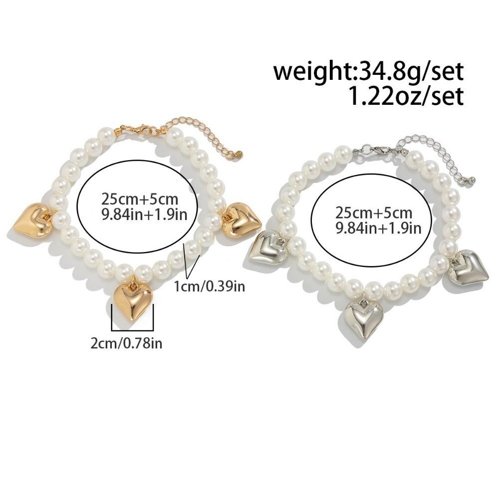 Simple Style Pearl Chain Shoe Jewelry Multilayer Design Tassel Anklet Party Jewelry Girl Jewelry