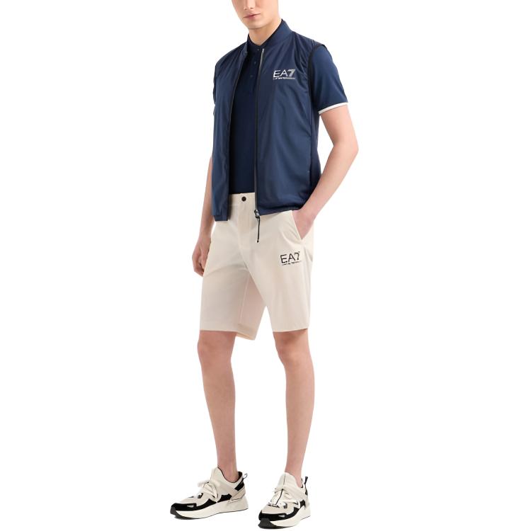 Emporio Armani EA7 SS24 Polo Shirt Men's Navy Blue 3DPF14-PJMLZ-1554