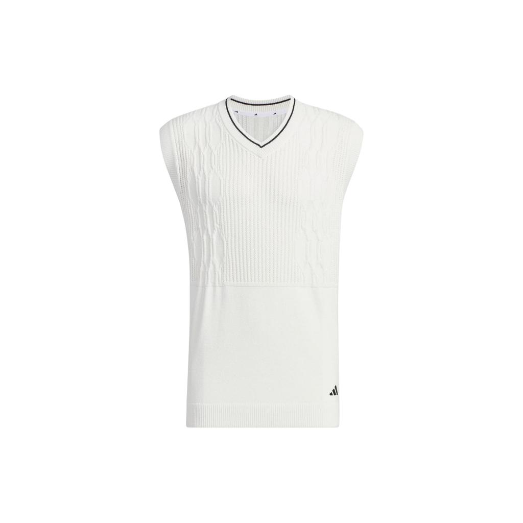 adidas Tank Tops Men's White V Neck Moderate Straight Fit IN6655