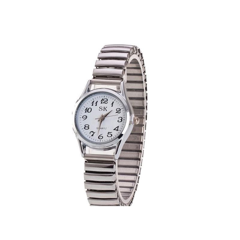 Couple Wrist Watches Stainless Steel Band Quartz Movement Wristwatch