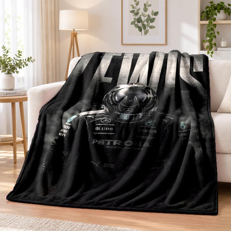 Coperta in Flanella Stampata Lewis Hamilton Caldo Comfort Coperta da Letto Per Decorazione Interna della Casa