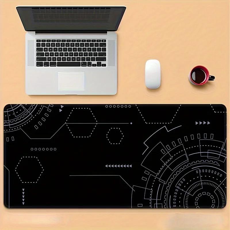 White Wire Technology large gaming mouse pad Office computer laptop desk mat Computer electronic non-slip desktop accessories