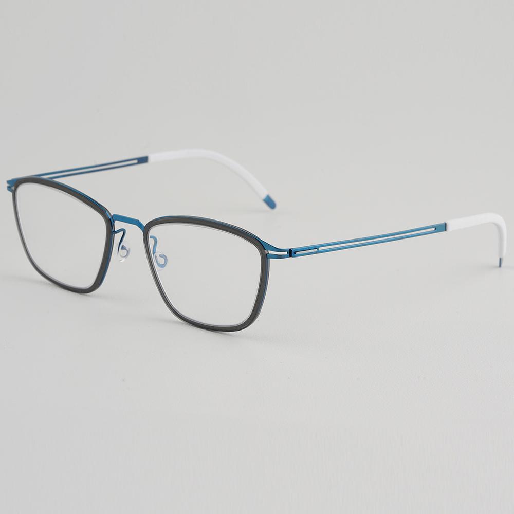 New Men's Square Titanium Screwless Glasses Frame Women Fashion Ultralight Brand Designer Eyewear Handmade Eyeglasses Spectacles