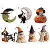 Decorazione Auto Halloween Ciondolo 2D Piatto per Specchietto Retrovisore Auto per Auto Zaino Albero di Natale Accessori Interni Auto