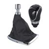 Car Manual 6 Speed Gear Knob Shift For  2008-2012 For FORD For C-MAX 2008-2010 Gear Shift Gaiter Chrome Bezel