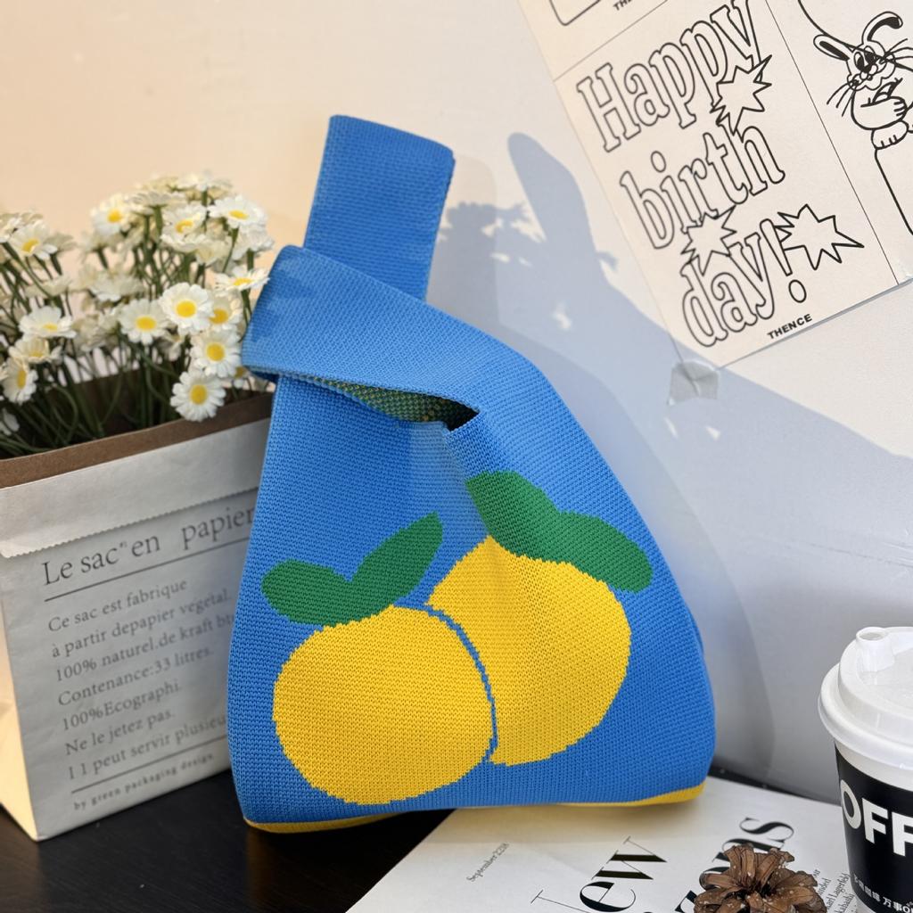 Geantă Tricotată cu Tematică Festivalul Bărcii Dragonului Geantă Cadou pentru Întâlnirea Companiei Geantă de Mână Cadou de Nuntă Geantă Zongzi Geantă Fericită pentru Bomboane