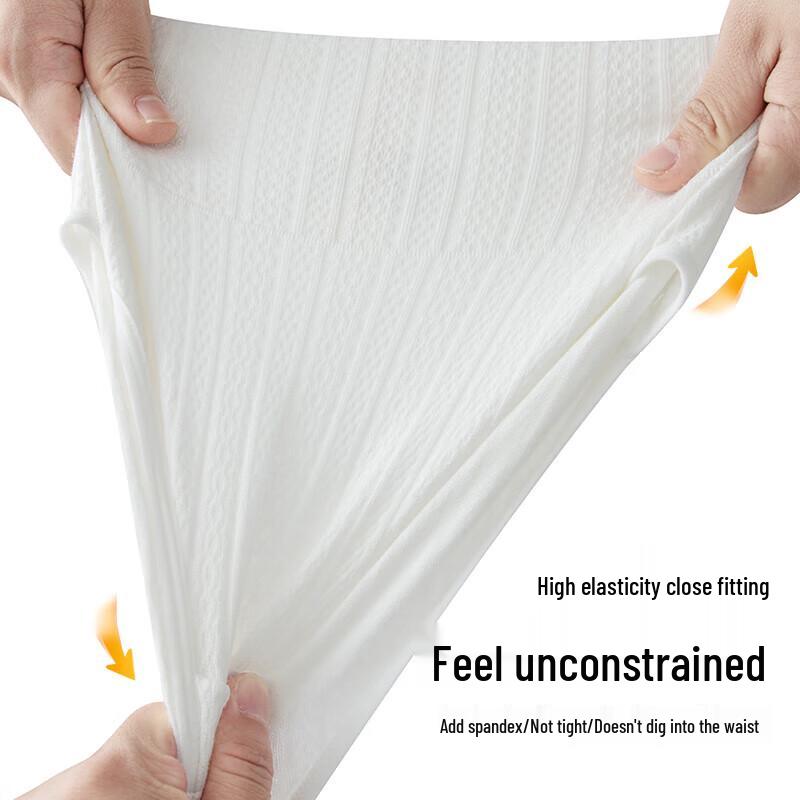 Yiershuang Women's High-Waist Antibacterial Cotton Briefs 3-Pack
