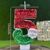 Black Glitter Birthday Digital Candles Crown 0-9 Number Candle Cake Topper Decorations Baby Shower Birthday Party Supplies Velas
