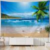 Bohemian Beach Sunset Landscape Tapestry Wall Hanging - Printed Cloth Home Decor for Bedroom Modern Artistic Tapestries