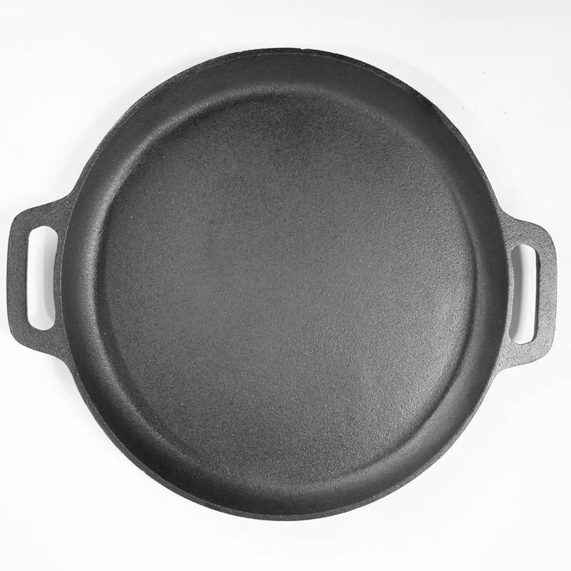 ZISIZ Cast Iron Flat Frying Pan