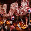 Halloween Hanging Decoration Set Bloody Hanging Props with Skulls Eyeballs Scissors and Hands for Spooky Party Decor Indoor Outdoor