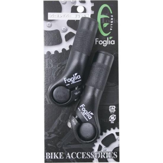 FOGLIA Bicycle Bar End Bar Black Auxiliary Handle Cross Bike Road Bike Diameter 22.2mm