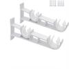2 Pack Double Curtain Rod with 4 Mounting, Curtain Hardware Set