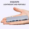 Gray Fast Transmission Type C Adapter For Multi-device Compatibility 4K Laptop Hub Accessories