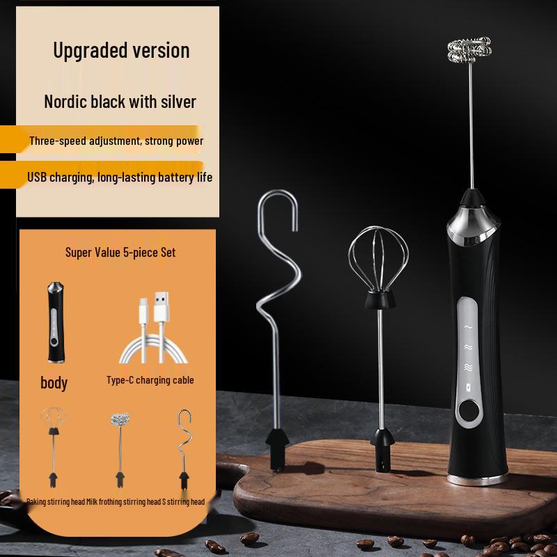 Electric Handheld Milk Frother & Mixer