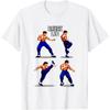Bruce Lee Video Game Multiple Fighting Poses T-Shirt