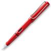 LAMY Safari Red Fountain Pen (M) Steel Nib L16-M Medium Point