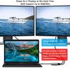 4k Uhd Display Usb C Thunderbolt3 Dual HdTV Extend 2 Monitors Usb 3.0 Hub Type-C Dock Pd Fast Charging For Macbook Pro Air