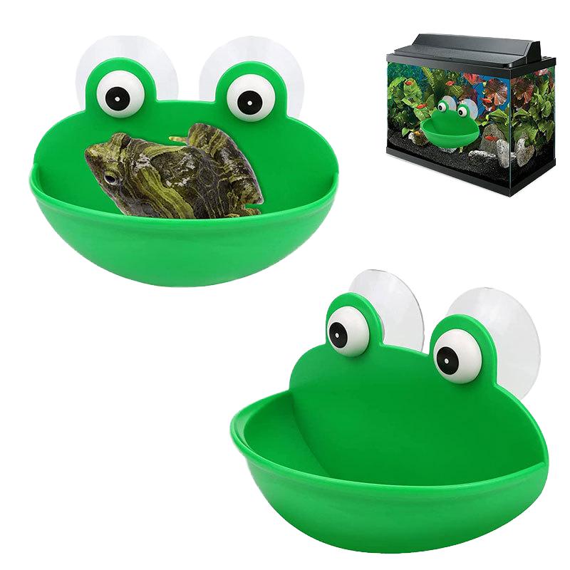 Tree Frog Nest Climbing Rainforest Terrarium Tree Frog Habitat Platform Reptile Enclosure Creative Landscape Frog Plastic Basin