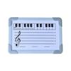 Double-Sided Magnetic Music Staff Whiteboard High Low Notes Teaching Aid Mini Dry Erase Board Students Teachers Music Classroom Supplies