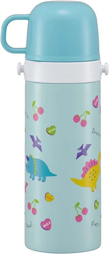 Skater Stainless Steel Water 470ml or 430ml Happy Smile Lightweight and Insulated for Sports Water Bottle Kids' Bottle, 2-Way Design, (Direct Drink)