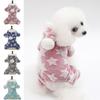 Thickened Velvet Dog Jumpsuit Clothes Warm Warm Puppy  Hooded Jackets  Spring