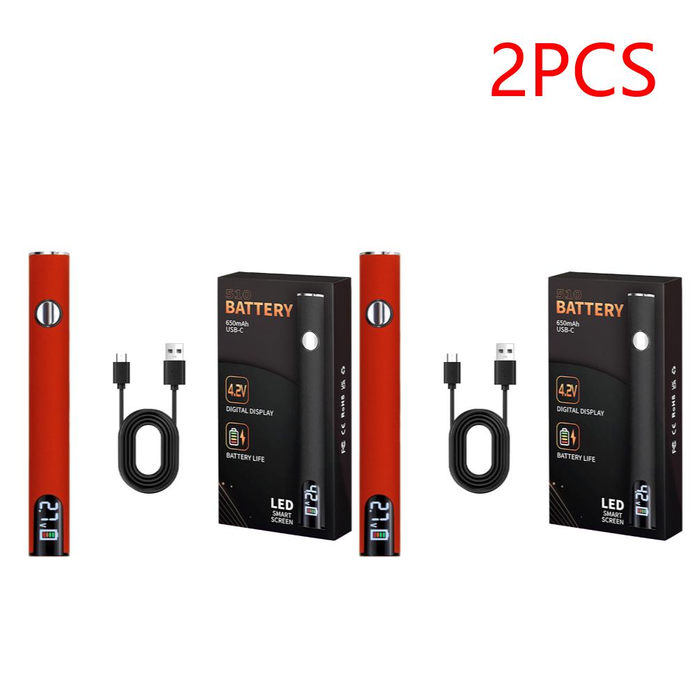 2PCS 510 Thread Battery Cart Pen Adjustable Voltage Electric Soldering Iron with USB Charger Cable Solder Repair Tools