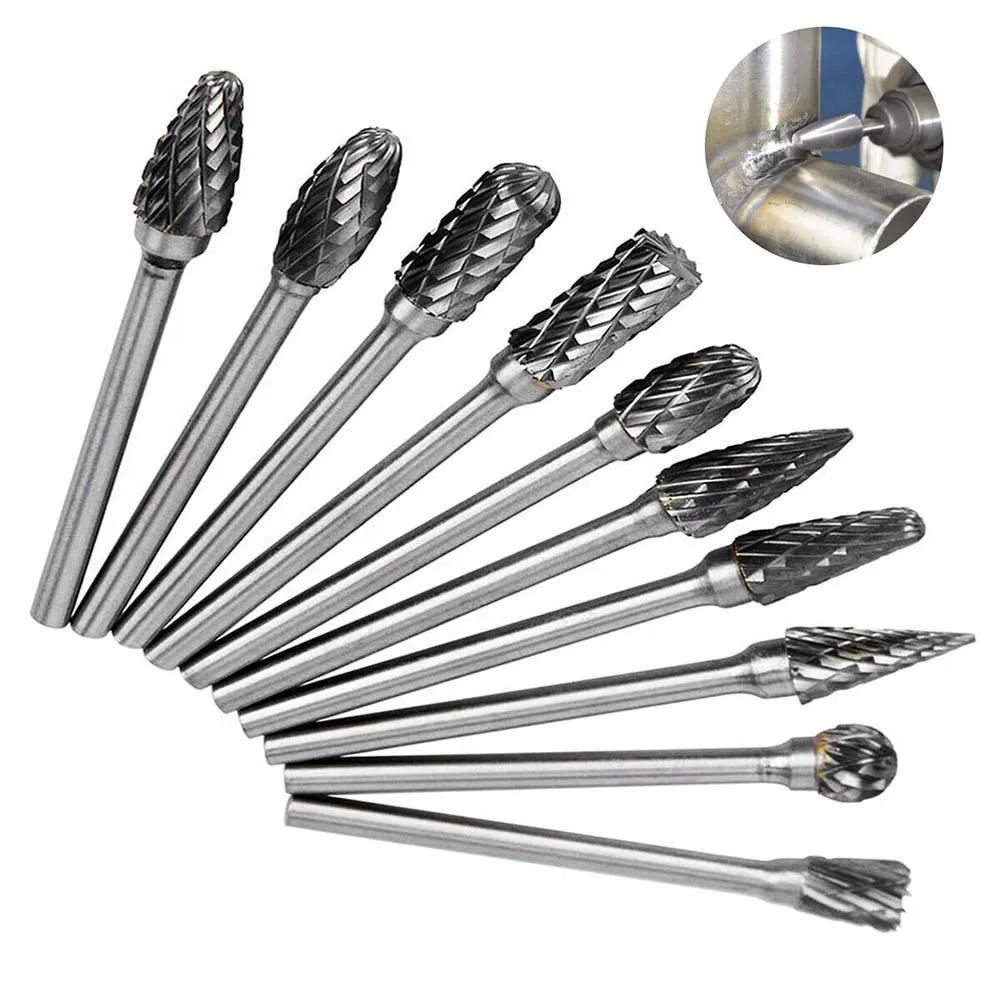 1pc 3x6mm Tungsten Carbide Burrs Rotary Drills Die Grinder Carving Bits Double Cut Tungsten Steel Grinding Head Hard Alloy Files