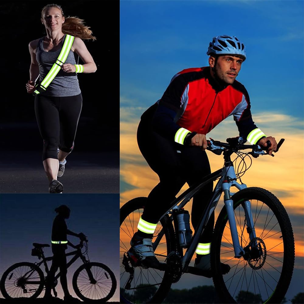 [DFsucces] Reflective Tasuki Reflective Belt Arm Band Night Walking Safety