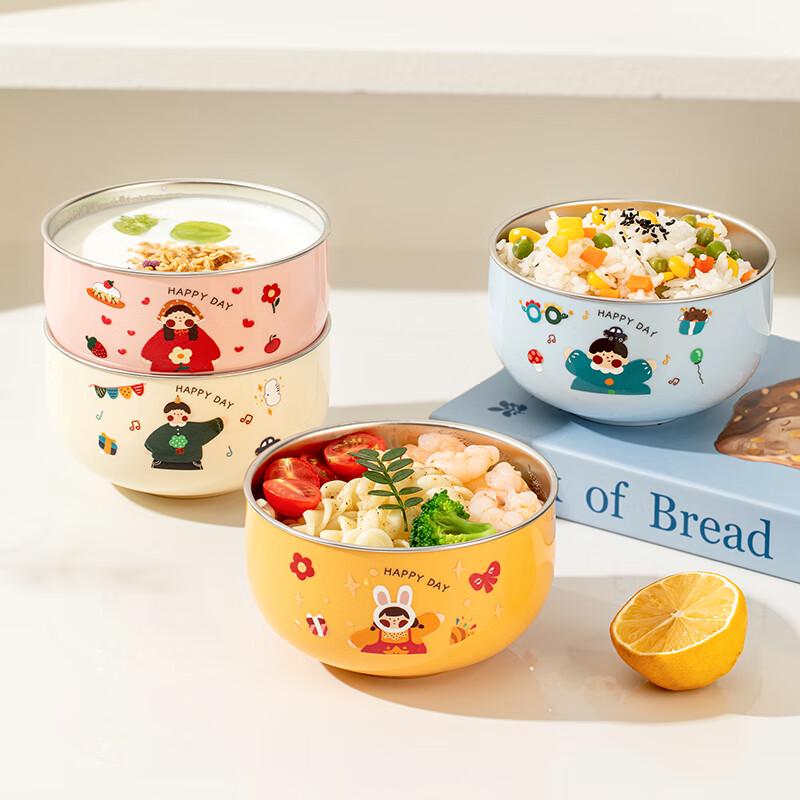 TREEJACK Детская мультяшная миска из нержавеющей стали 316