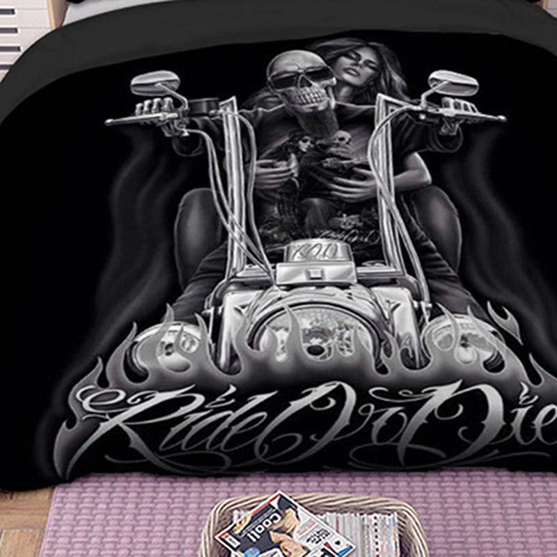 Versatile Skull Duvet Set Quilt Cover Bedding For All Bedroom Styles And Needs