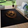 BVB092 Flannel Pattern Square Carpet,Area Rug,Carpet Rug for Living Room Bedroom Sofa Playroom Decor,Non-slip Floor Mat