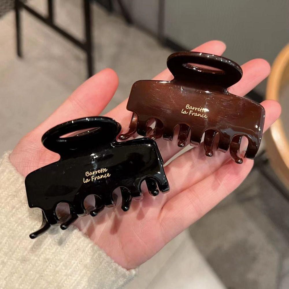 Geometrric Acrylic Hair Claw Hair Clip Women Shark Clip Gifts Square Hair Claw Ladies