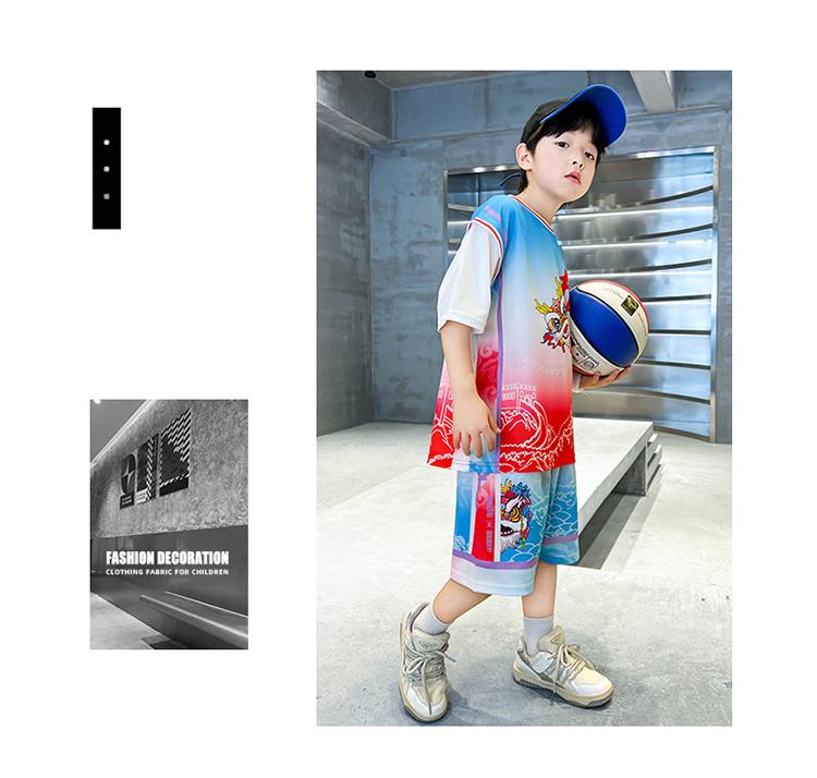 Children's Summer Basketball Suit Set for Boys