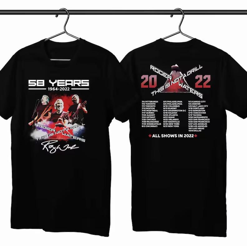 Roger Waters This Is Not a Drill 2022 Graphic Concert Tee | Tour Merch Shirt Unisex T-Shirt XXL