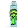1PC Green Slime Monster Splash Cartoon 750ml Color Plastic Sports Water Bottle Leakproof Flip Straw Lid Suitable for Sports Office Home Use